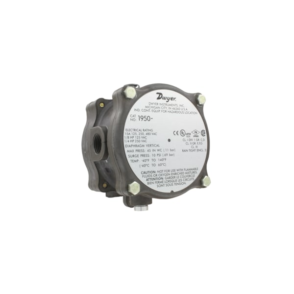Differential pressure switch, range 15-50 psid